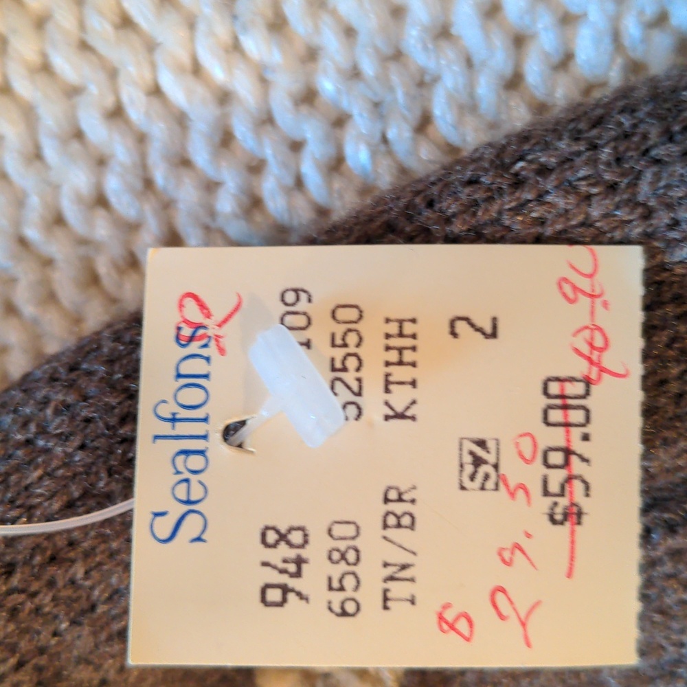 NWT Size 2 T jacket, Coat.  Sherpa fleece collar, Brown & beige  sweater knit, - Picture 6 of 12